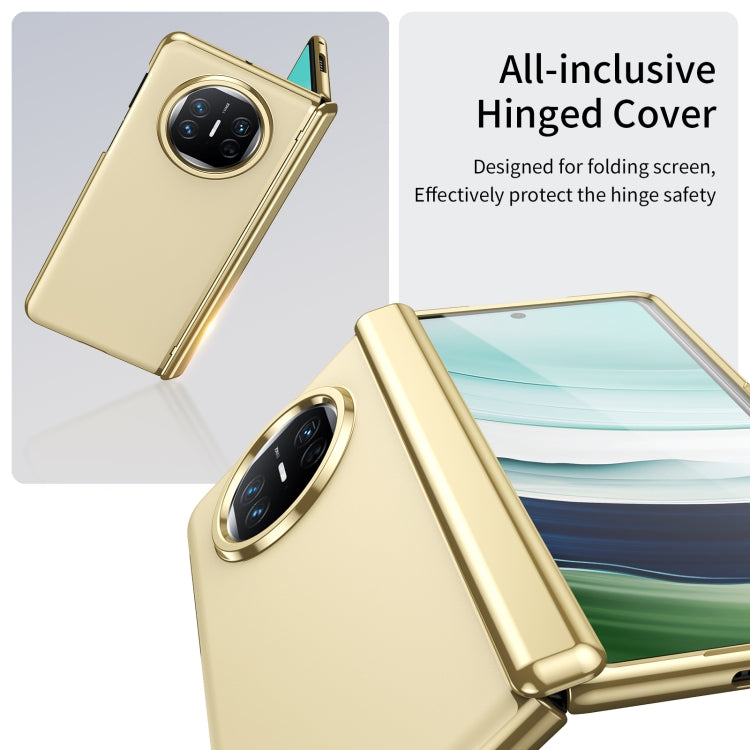 Estuche para Teléfono Huawei Mate X5 con Revestimiento al Vacío Esmerilado Anticongelante (Dorado)