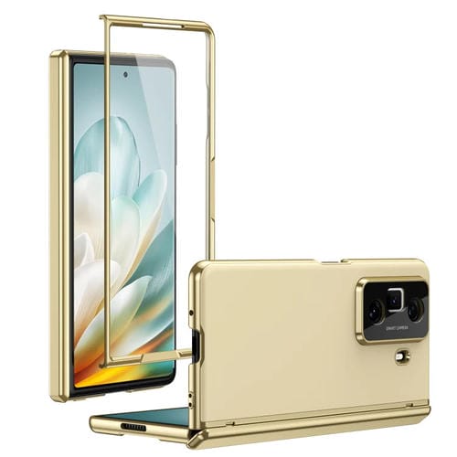 Funda para Teléfono For Honor Magic Vs3 con Revestimiento al Vacío Esmerilado Anticongelante (Dorada)