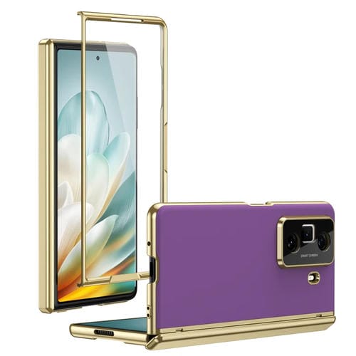 Funda para Teléfono Honor Magic Vs3 con Revestimiento al Vacío Esmerilado Anti-Arañazos (Morado)