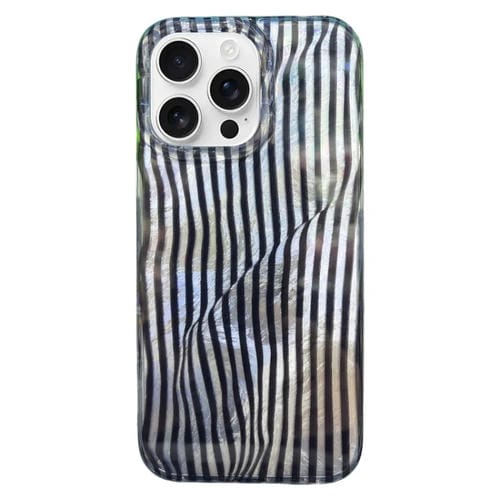 Funda TPU Doble Capa iPhone 14 Pro Patrón Imd Rayas de Papel Plisadas