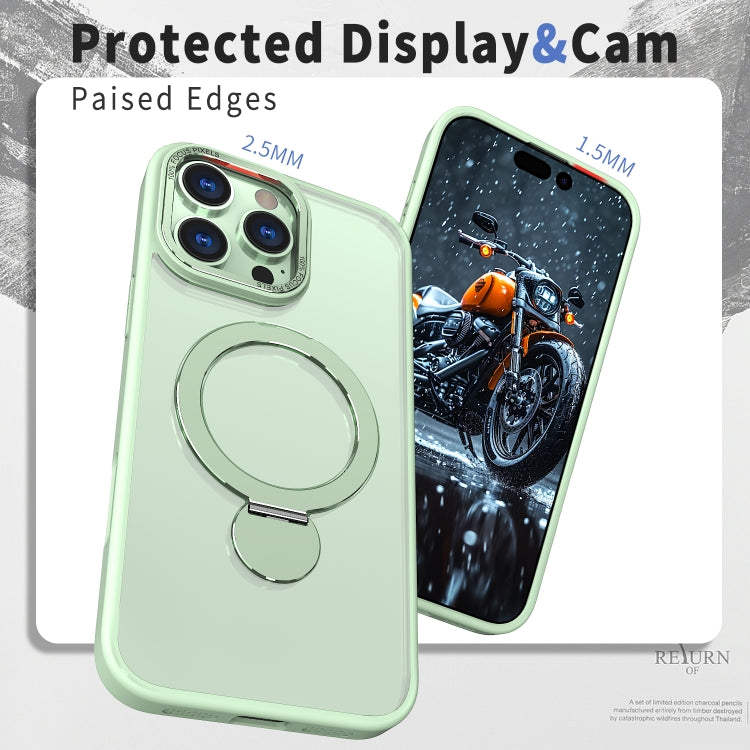 Estuche para Teléfono Wing Series Gen2 con Soporte de Anillo de Metal Magsafe para iPhone 16 Plus (Verde Aguacate)