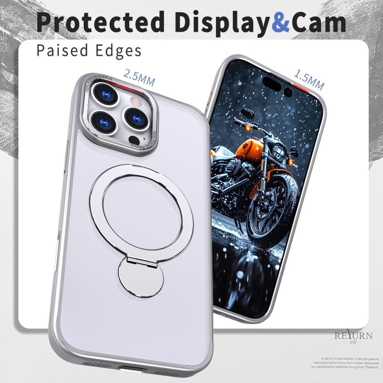 Funda para Teléfono Wing Series Gen2 con Soporte de Anillo de Metal Magsafe para iPhone 12 Pro Max (Gris Titanio)