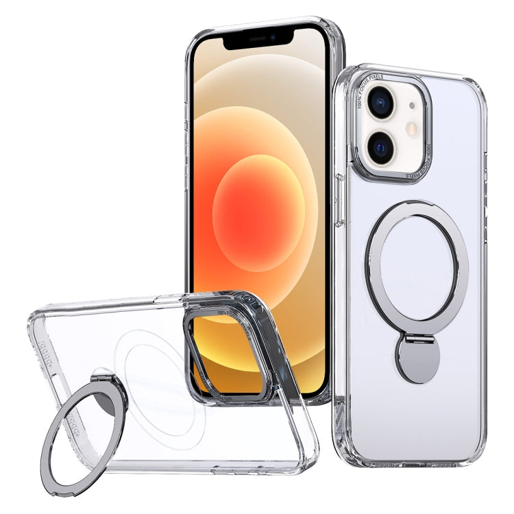Estuche para Teléfono Magsafe iPhone 12 Wing Series Gen2 Soporte de Anillo (Transparente)