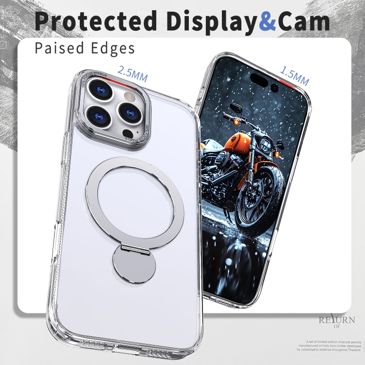 Estuche para Teléfono Magsafe iPhone 12 Wing Series Gen2 Soporte de Anillo (Transparente)
