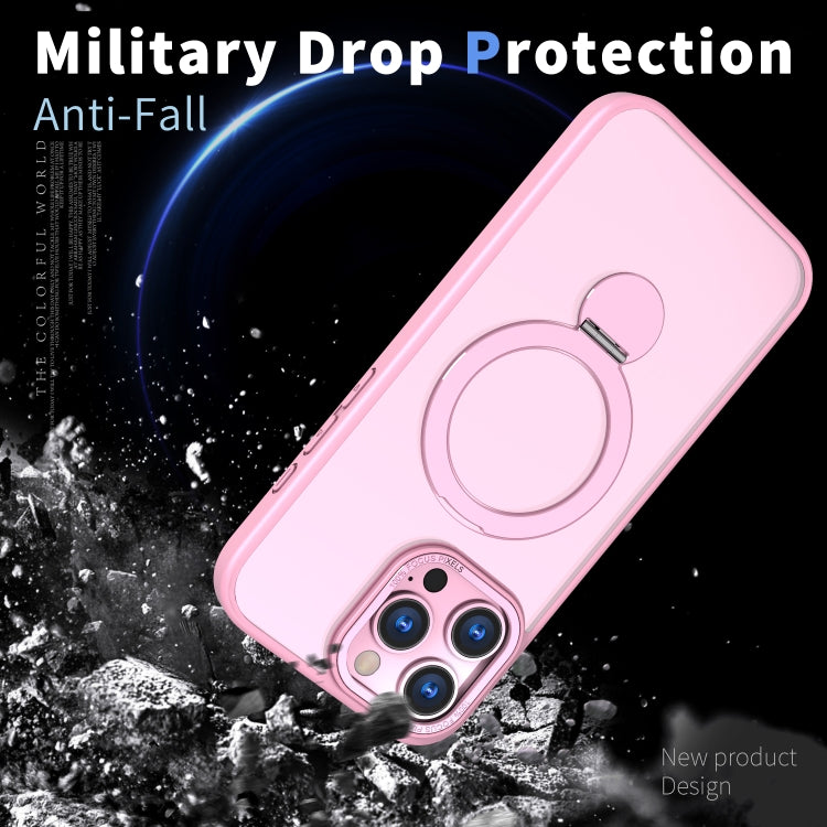 Funda para Teléfono Wing Series Gen2 con Soporte de Anillo de Metal Magsafe para iPhone 12 (Rosa)