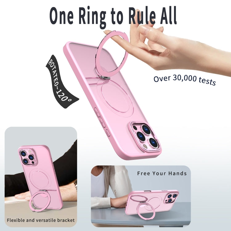 Funda para Teléfono Wing Series Gen2 con Soporte de Anillo de Metal Magsafe para iPhone 12 (Rosa)