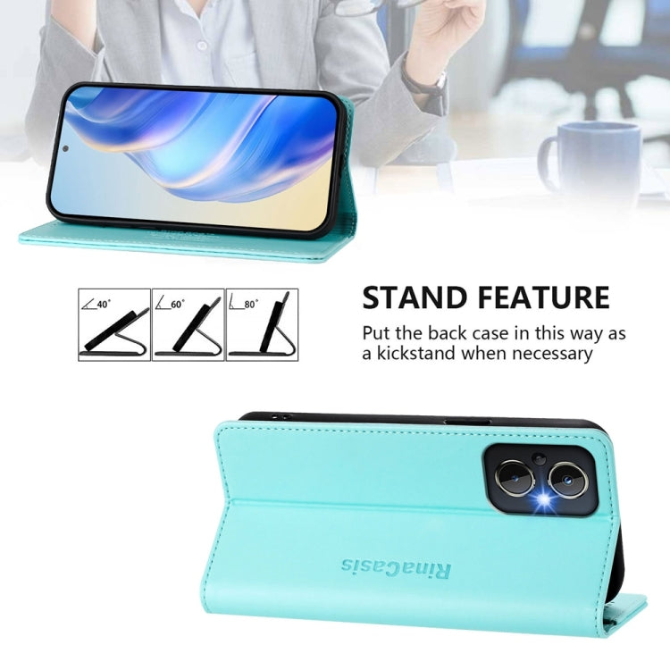 Funda de Cuero OnePlus Nord N20 5G Rc01 con Doble Pliegue y Succión Magnética (Verde Menta)