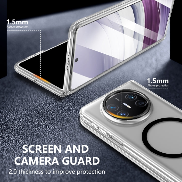 Funda para Teléfono Huawei Mate X3 Lce Folding Series con PC Transparente Integrada Magsafe (Negra)