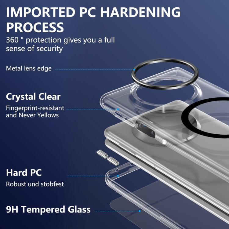 Funda para Teléfono Huawei Mate X3 Lce Folding Series con PC Transparente Integrada Magsafe (Negra)