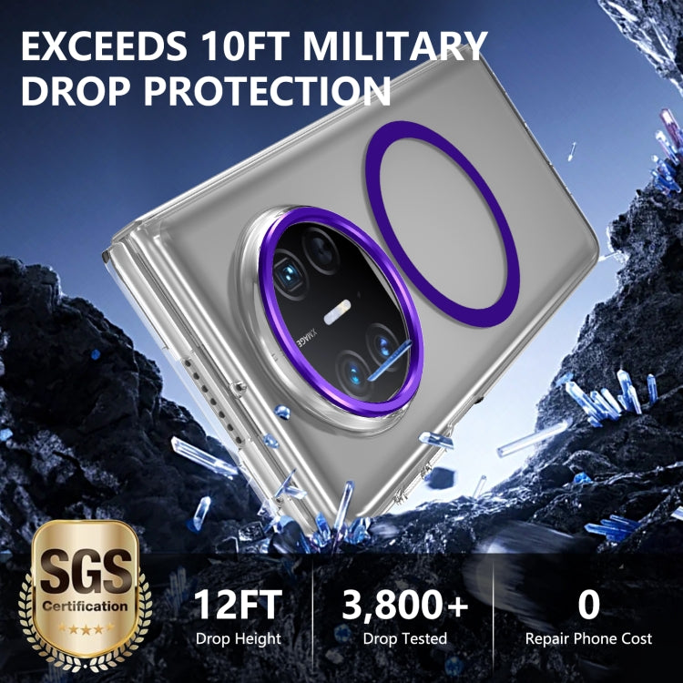 Funda para Teléfono Huawei Mate X3 Lce Folding Series con PC Transparente Integrada Magsafe (Morado)