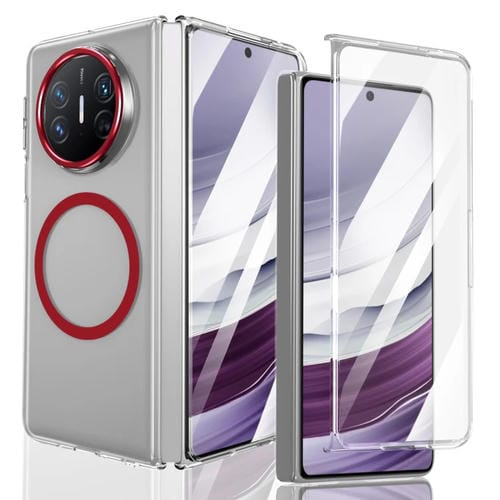Funda para Teléfono Huawei Mate X5 Lce Folding Series con PC Transparente Integrada Magsafe (Roja)
