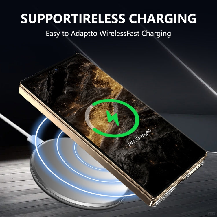 Funda para Teléfono Ultimate Design Ice Folding Series con Protección Magsafe para Huawei Mate Xt (Morado)