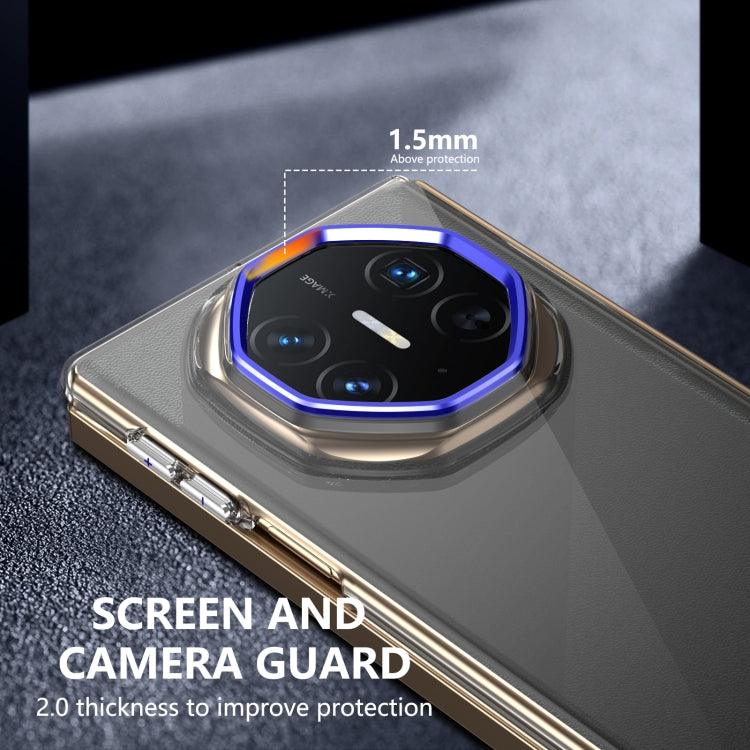 Funda de PC Transparente Integrada Huawei Mate Xt Ultimate Design Serie Plegable (Azul Real)