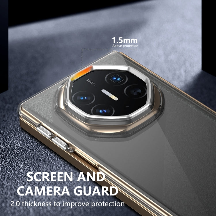 Funda Transparente Integrada Huawei Mate Xt Ultimate Design Plegable (Plateada)