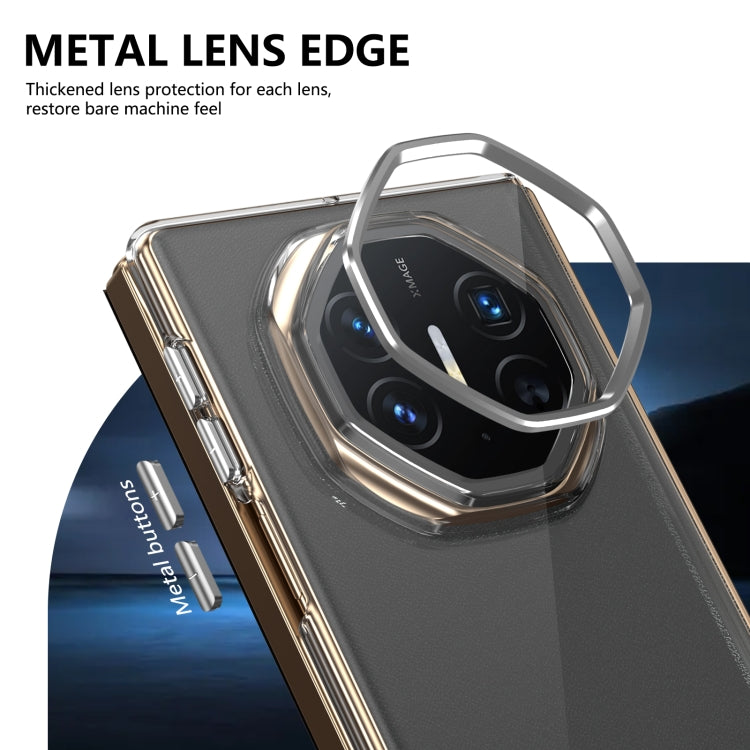 Funda Transparente Integrada Huawei Mate Xt Ultimate Design Plegable (Plateada)
