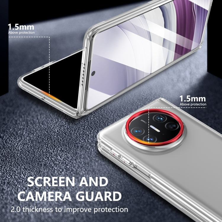 Funda PC Transparente Integrada Huawei Mate X5 Serie Plegable Lce (Roja)