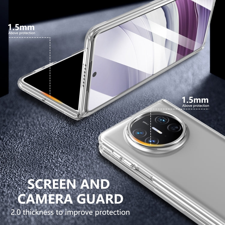 Funda de PC Transparente Integrada para Huawei Mate X5 Serie Plegable (Plateada)