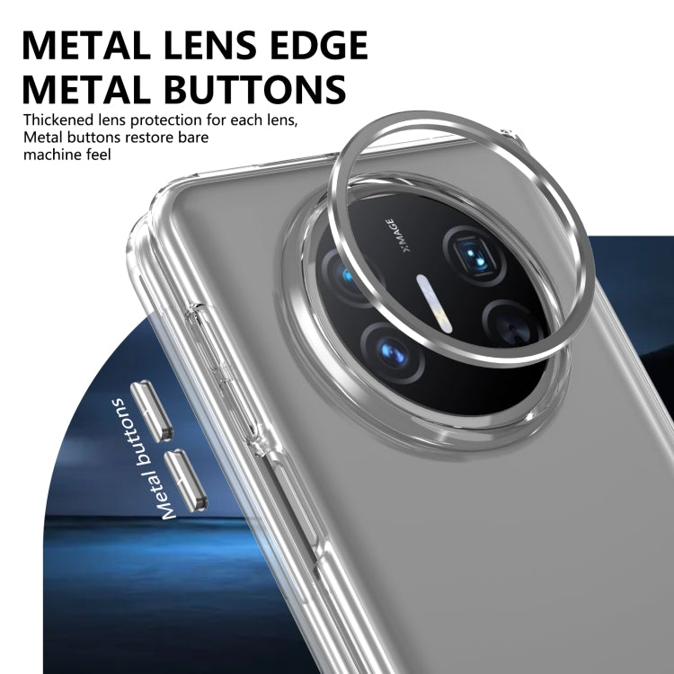 Funda de PC Transparente Integrada para Huawei Mate X5 Serie Plegable (Plateada)
