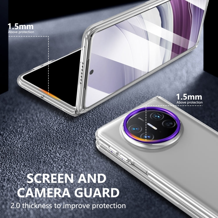 Funda de PC Transparente Integrada para Huawei Mate X3 Serie Plegable Lce (Morado)