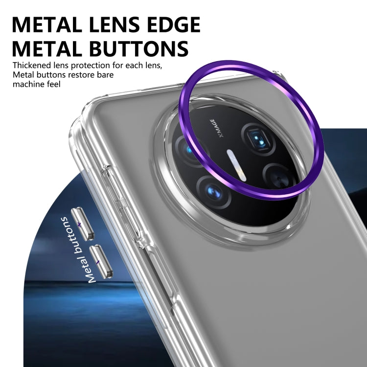 Funda de PC Transparente Integrada para Huawei Mate X3 Serie Plegable Lce (Morado)