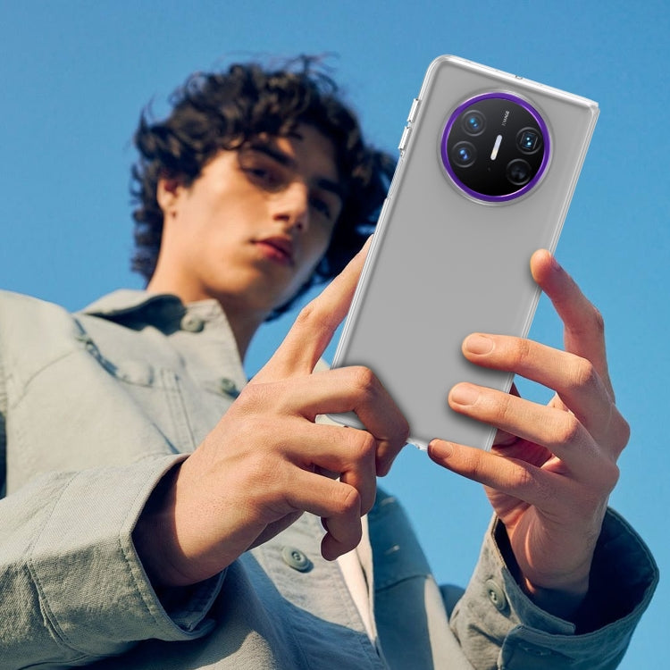 Funda de PC Transparente Integrada para Huawei Mate X3 Serie Plegable Lce (Morado)