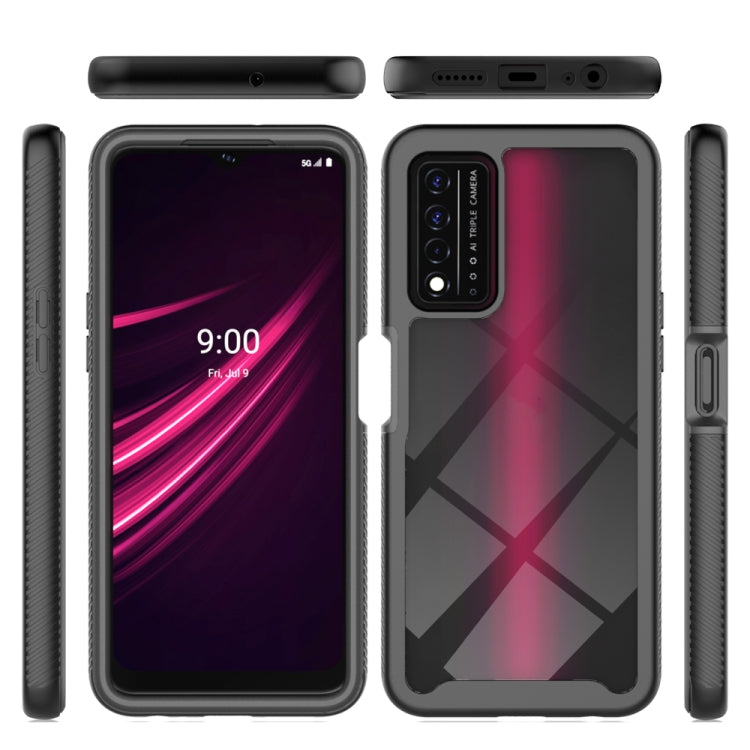 Funda para Teléfono T-Mobile Revvl V+ 5G TPU Transparente Antigolpes (Rosa)
