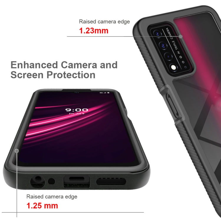 Funda para Teléfono T-Mobile Revvl V+ 5G TPU Transparente Antigolpes (Rosa)