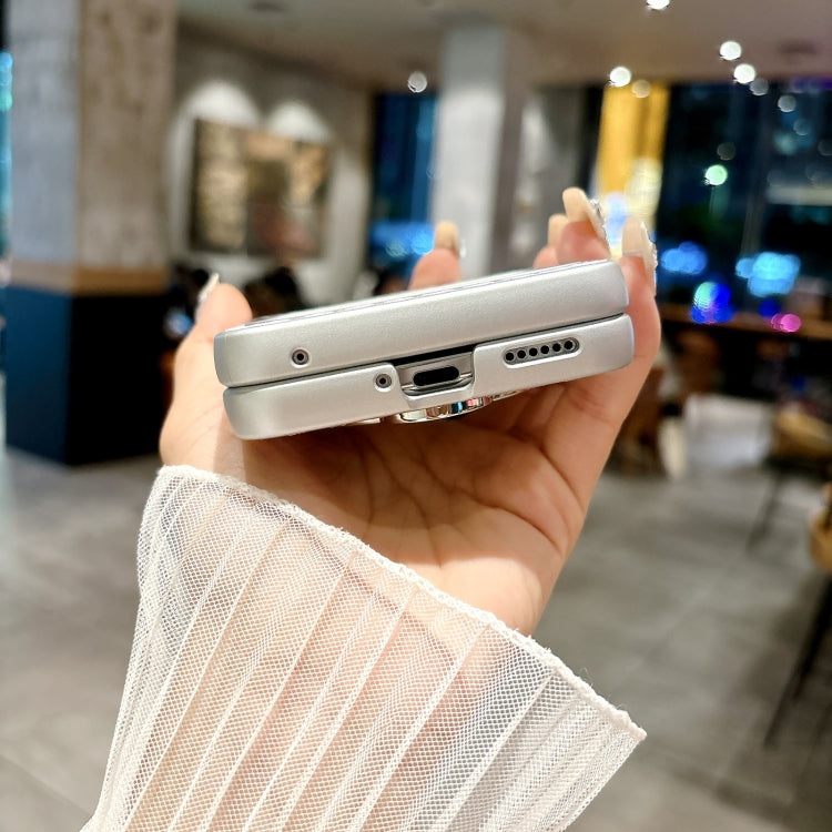 Funda para Teléfono Huawei Nova Flip Diseño de Rombos y Diamantes Brillantes (Rosa)