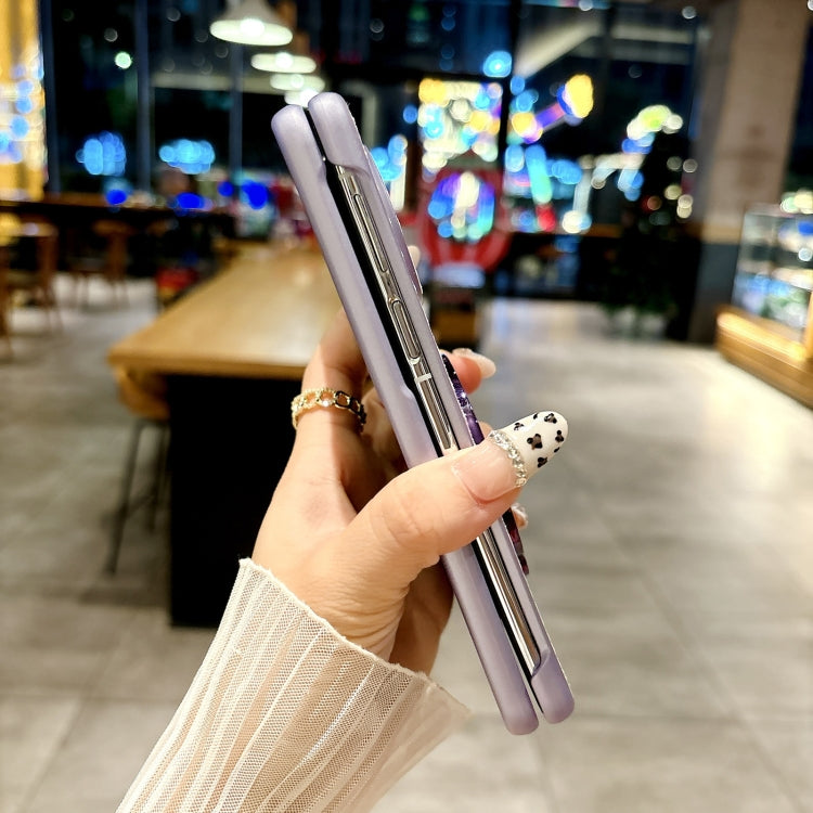 Funda para Teléfono Huawei Mate X3/X5 con Soporte PC Diseño Rombos y Diamantes (Rosa)