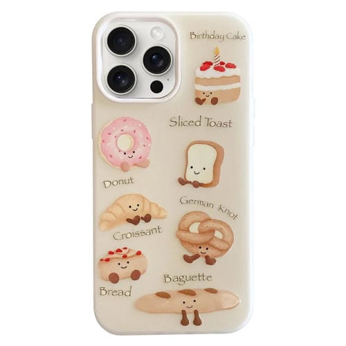 Funda híbrida TPU y PC a prueba de golpes para iPhone 13 Pro (Serie Bread)