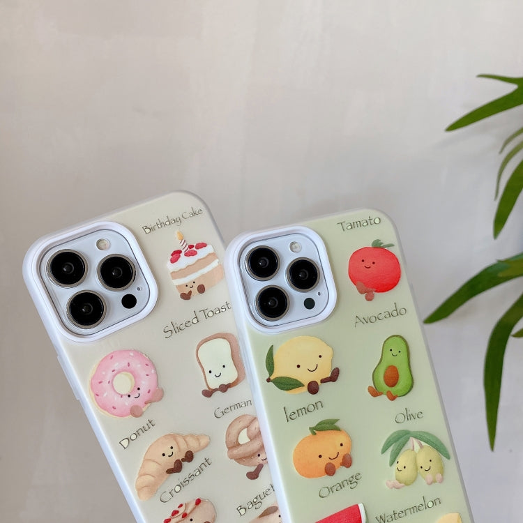 Funda híbrida TPU y PC a prueba de golpes para iPhone 14 (Serie Bread)