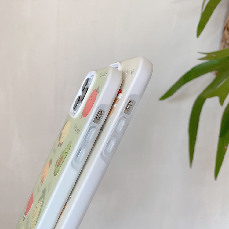 Funda híbrida TPU iPhone 15 Pro Max con dibujos animados creativos (Serie Bread)