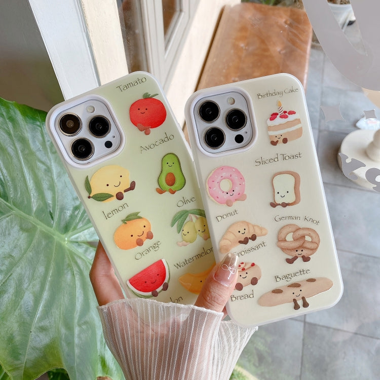 Funda híbrida TPU y PC a prueba de golpes para iPhone 12 (Serie Bread)