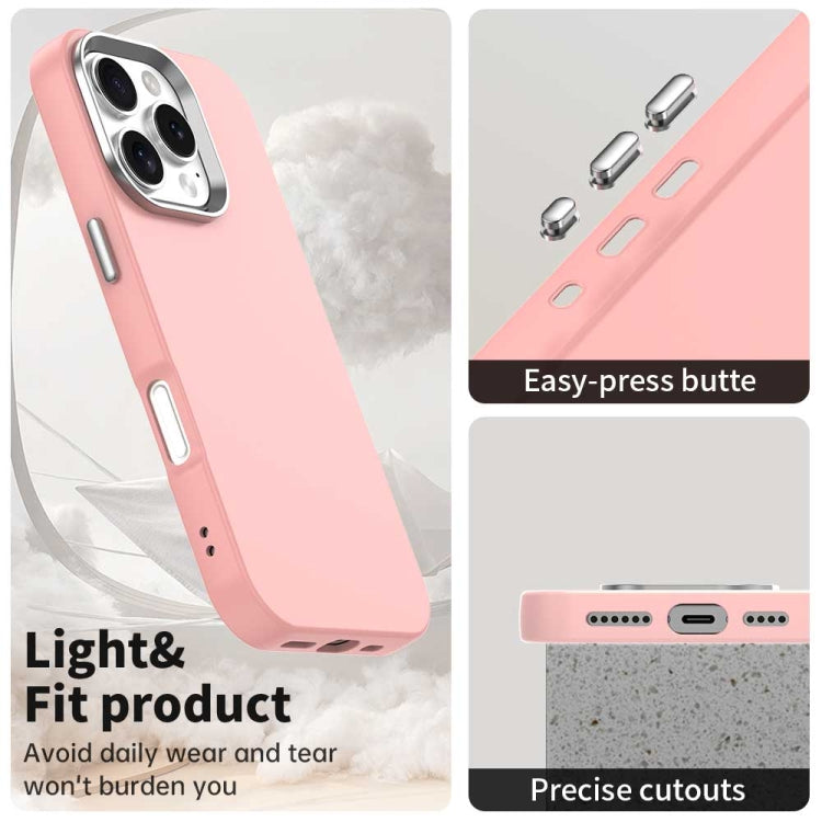 Funda para Teléfono iPhone 16 Pro Max a Prueba de Golpes Serie Colorida (Rosa)