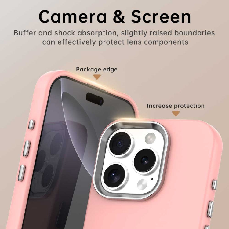 Funda para Teléfono iPhone 16 Pro Max a Prueba de Golpes Serie Colorida (Rosa)