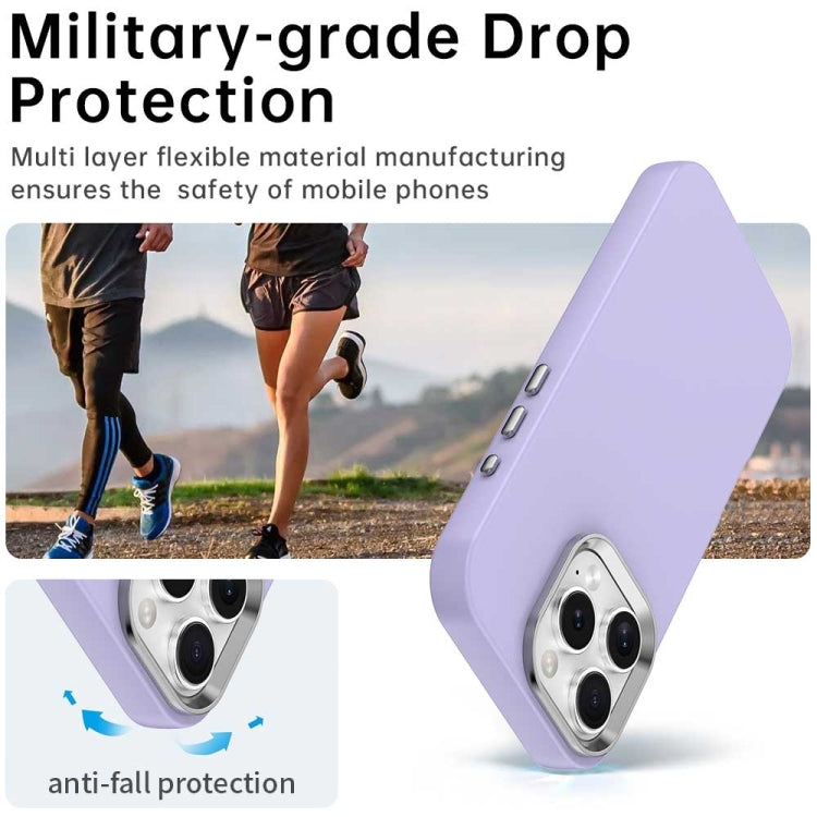 Funda para Teléfono iPhone 16 Pro Serie Colorida a Prueba de Golpes (Morada)