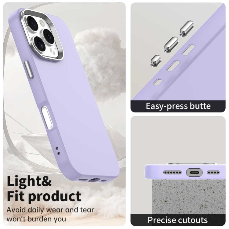 Funda para Teléfono iPhone 16 Pro Serie Colorida a Prueba de Golpes (Morada)