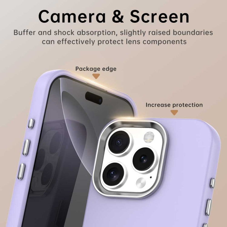 Funda para Teléfono iPhone 16 Pro Serie Colorida a Prueba de Golpes (Morada)