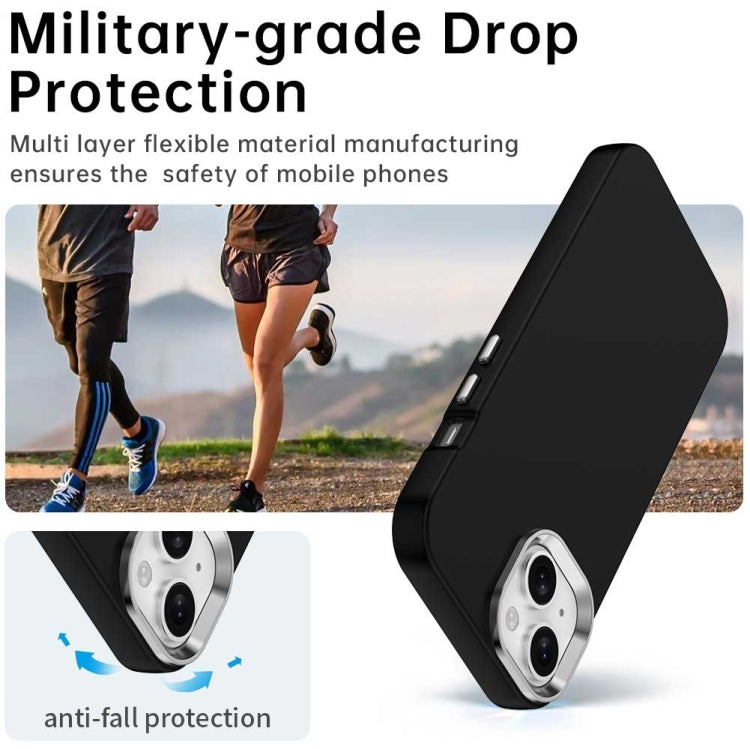 Funda para Teléfono iPhone 15 Plus a Prueba de Golpes Serie Colorida (Negra)