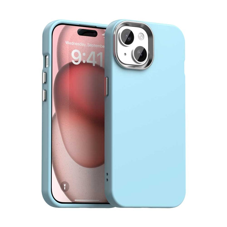 Funda para Teléfono iPhone 15 Plus a Prueba de Golpes Serie Colorida (Azul)
