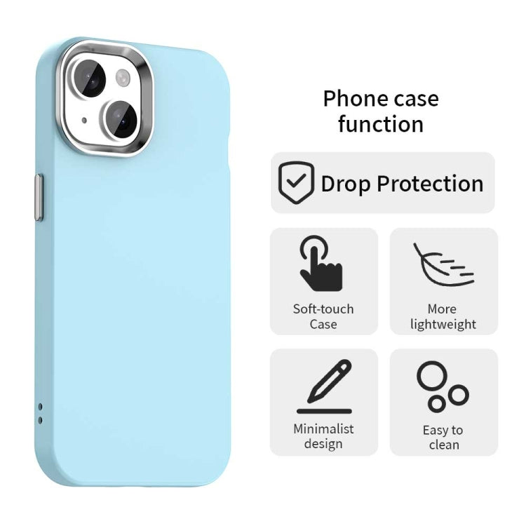 Funda para Teléfono iPhone 15 Plus a Prueba de Golpes Serie Colorida (Azul)