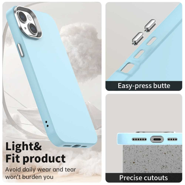 Funda para Teléfono iPhone 14 Serie Colorida a Prueba de Golpes (Azul)
