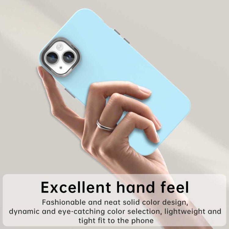 Funda para Teléfono iPhone 14 Serie Colorida a Prueba de Golpes (Azul)