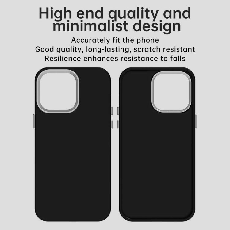 Funda para Teléfono iPhone 14 Pro Max Serie Colorida a Prueba de Golpes (Negra)