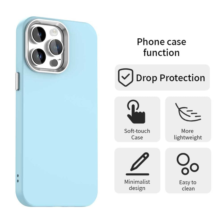 Funda para Teléfono iPhone 14 Pro Max a Prueba de Golpes Serie Colorida (Azul)