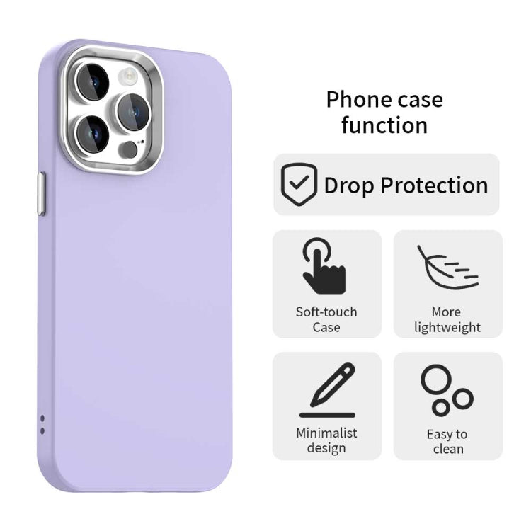 Funda para Teléfono iPhone 14 Pro Max a Prueba de Golpes Serie Colorida (Morado)
