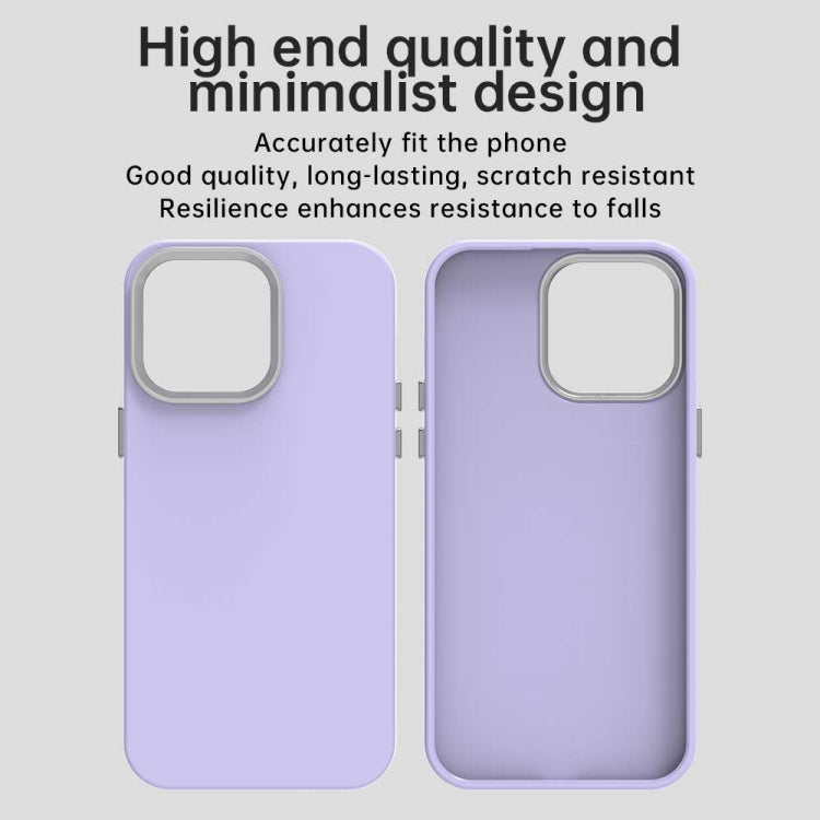 Funda para Teléfono iPhone 14 Pro Max a Prueba de Golpes Serie Colorida (Morado)
