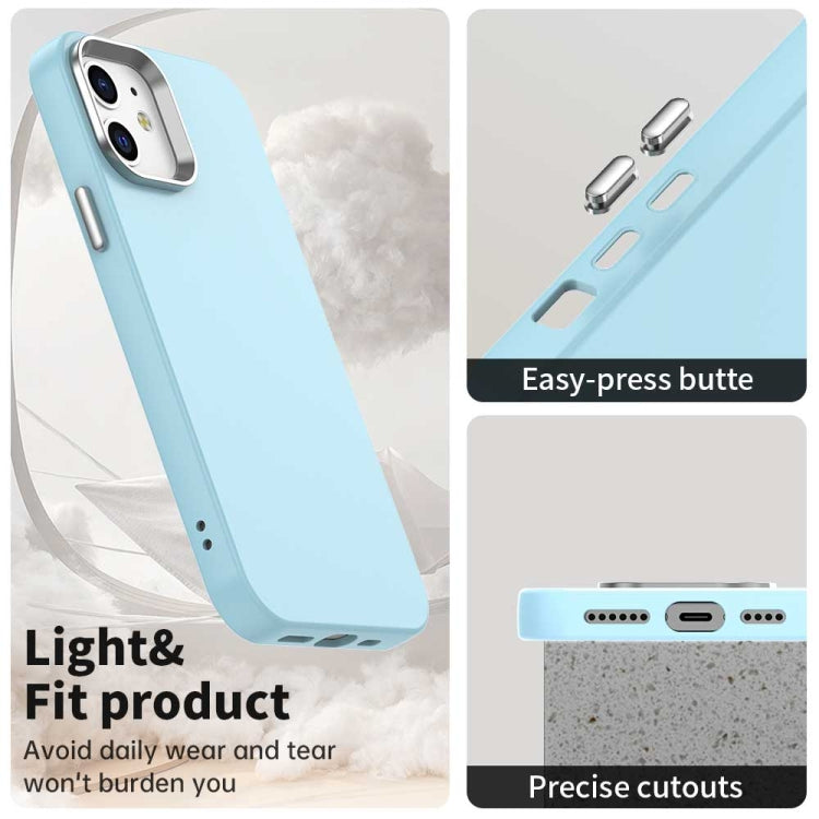 Funda para Teléfono iPhone 12 Serie Colorida a Prueba de Golpes (Azul)