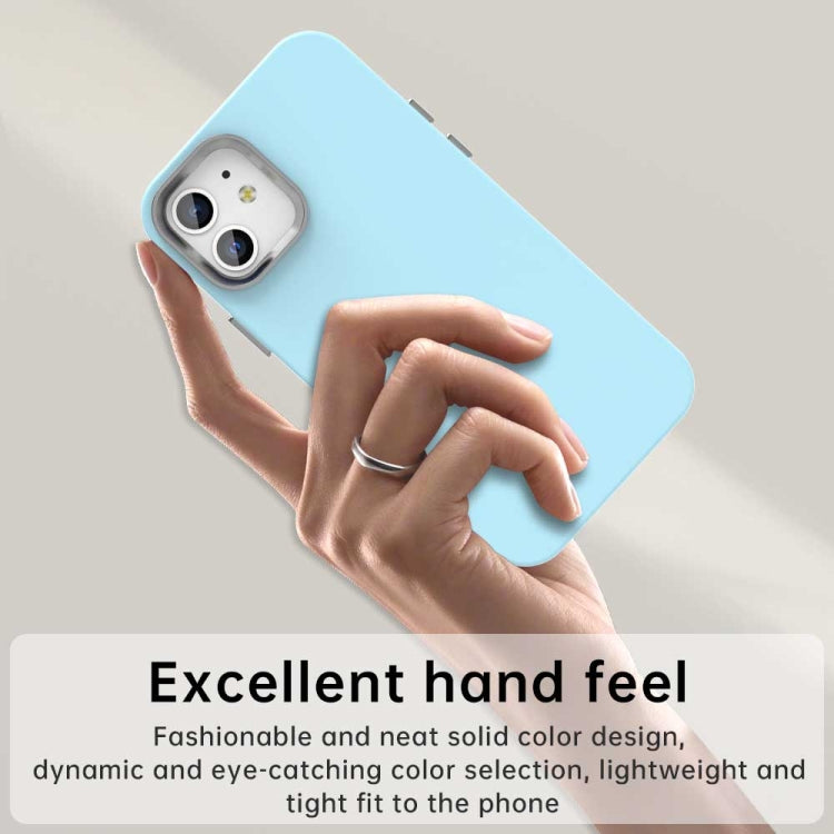 Funda para Teléfono iPhone 12 Serie Colorida a Prueba de Golpes (Azul)