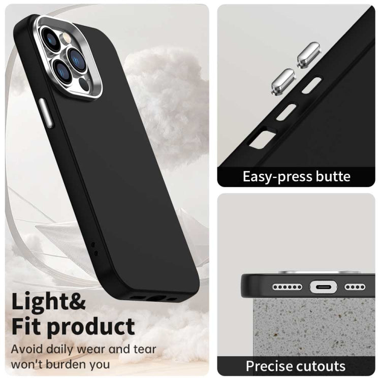Funda para Teléfono iPhone 12 Pro Max Serie Colorida a Prueba de Golpes (Negra)
